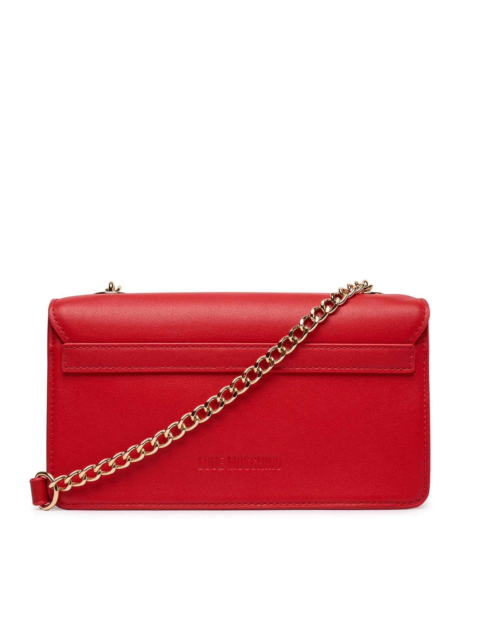 Love Moschino borsa a tracolla con placca logo rosso JC4147PP1O-L16 50A MOSCHINO LOVE 