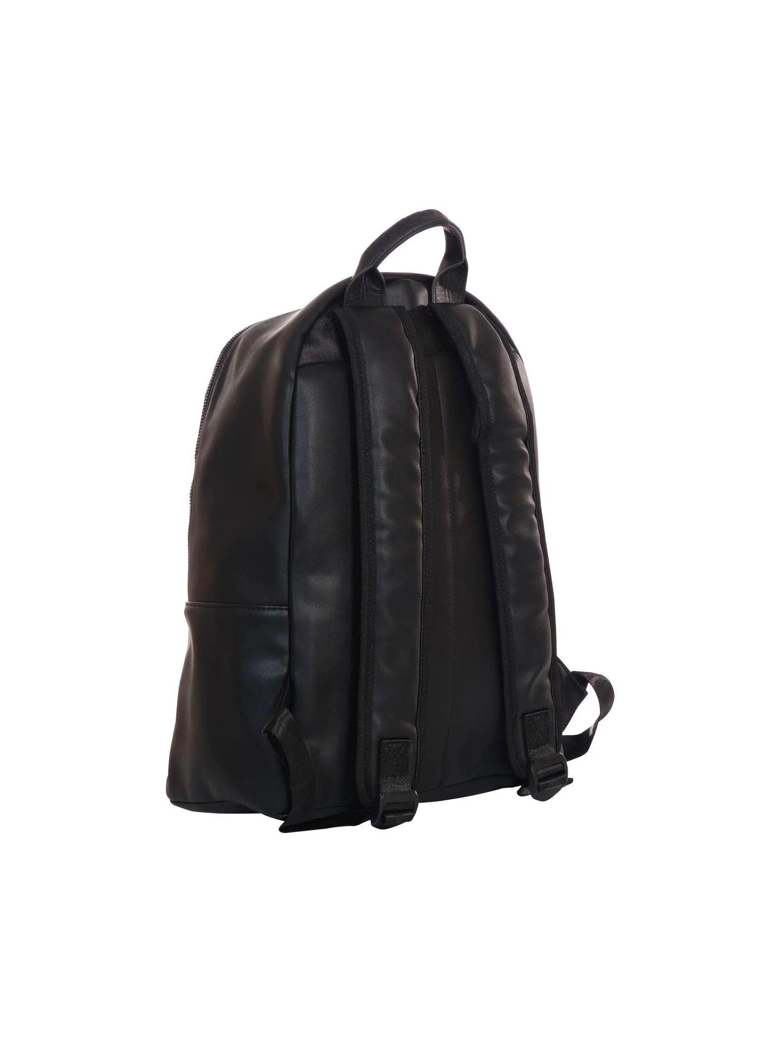 County of Milan zaino in ecopelle con stampa lupo nero COMAF250115 NERO-WOLF COUNTY OF MILAN 