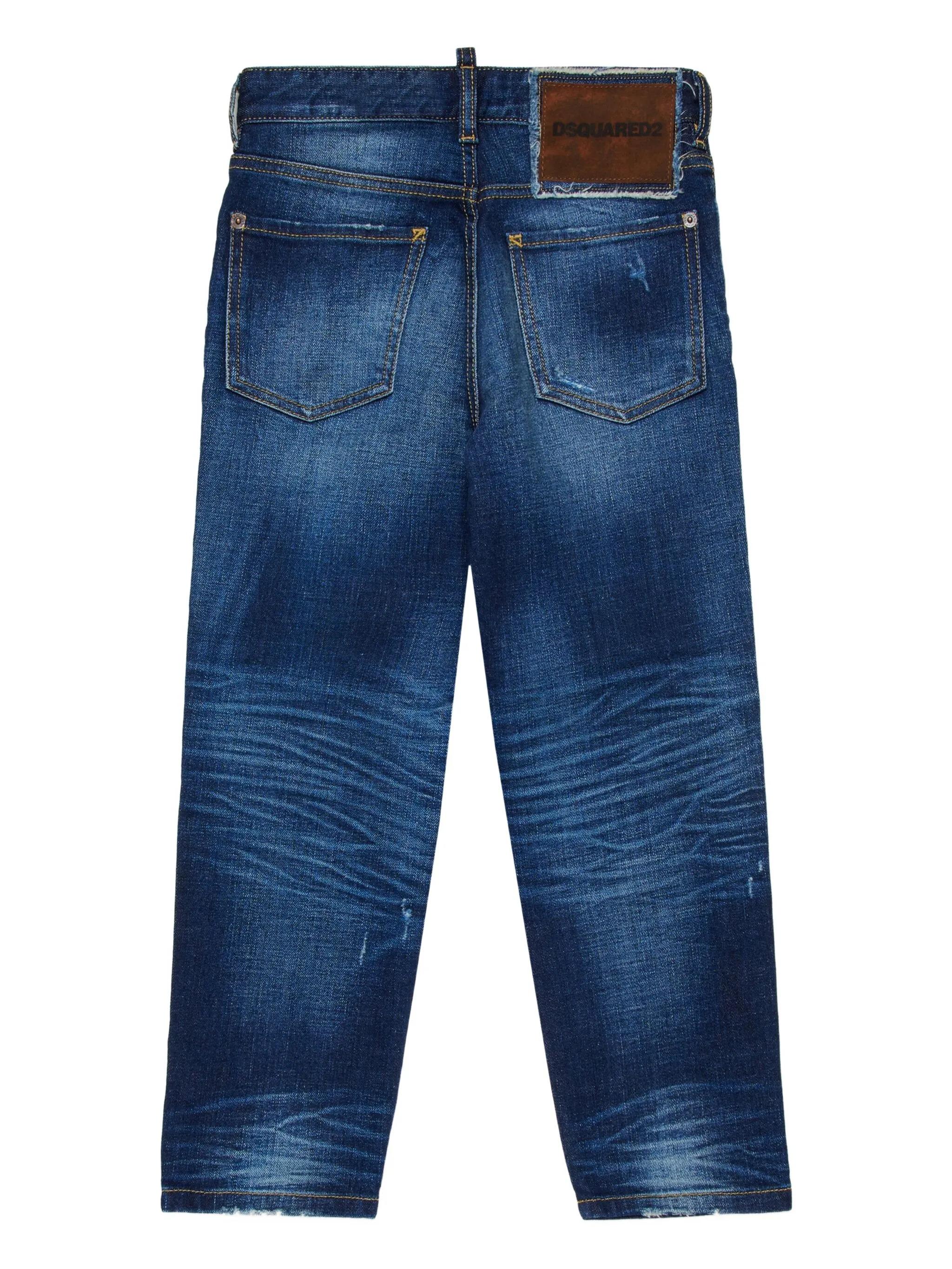 Dsquared2 jeans gamba dritta lavaggio blu DQ2241-D0AER DQ01 DSQUARED2 