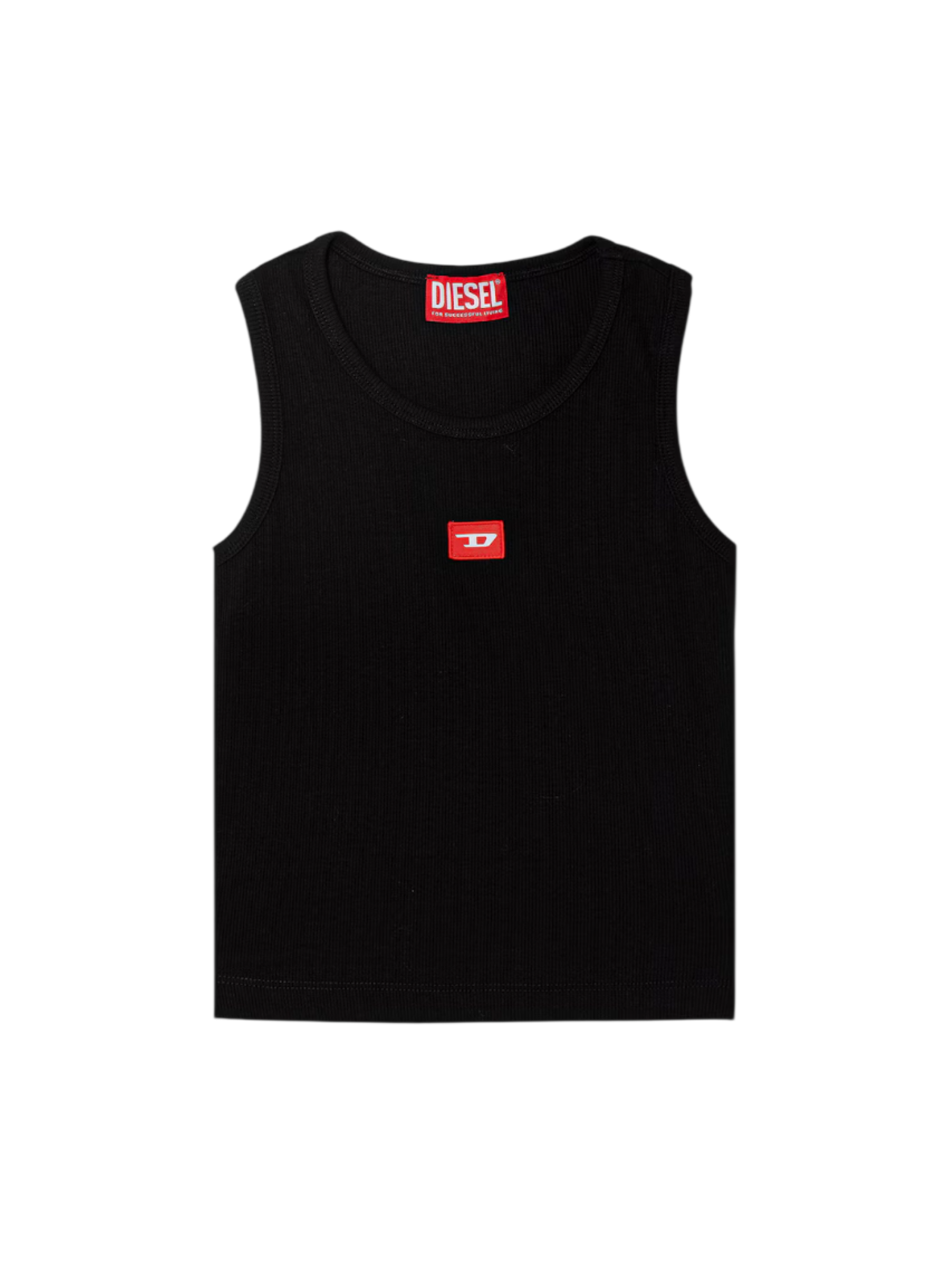 Diesel canotta bambina a costine nero J02594-KYAZY K900 DIESEL 