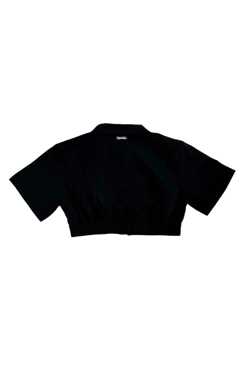 Disclaimer camicia crop con zip nero 58558 NERO DISCLAIMER 