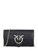 Pinko pochette Love One Wallet in pelle nero argento