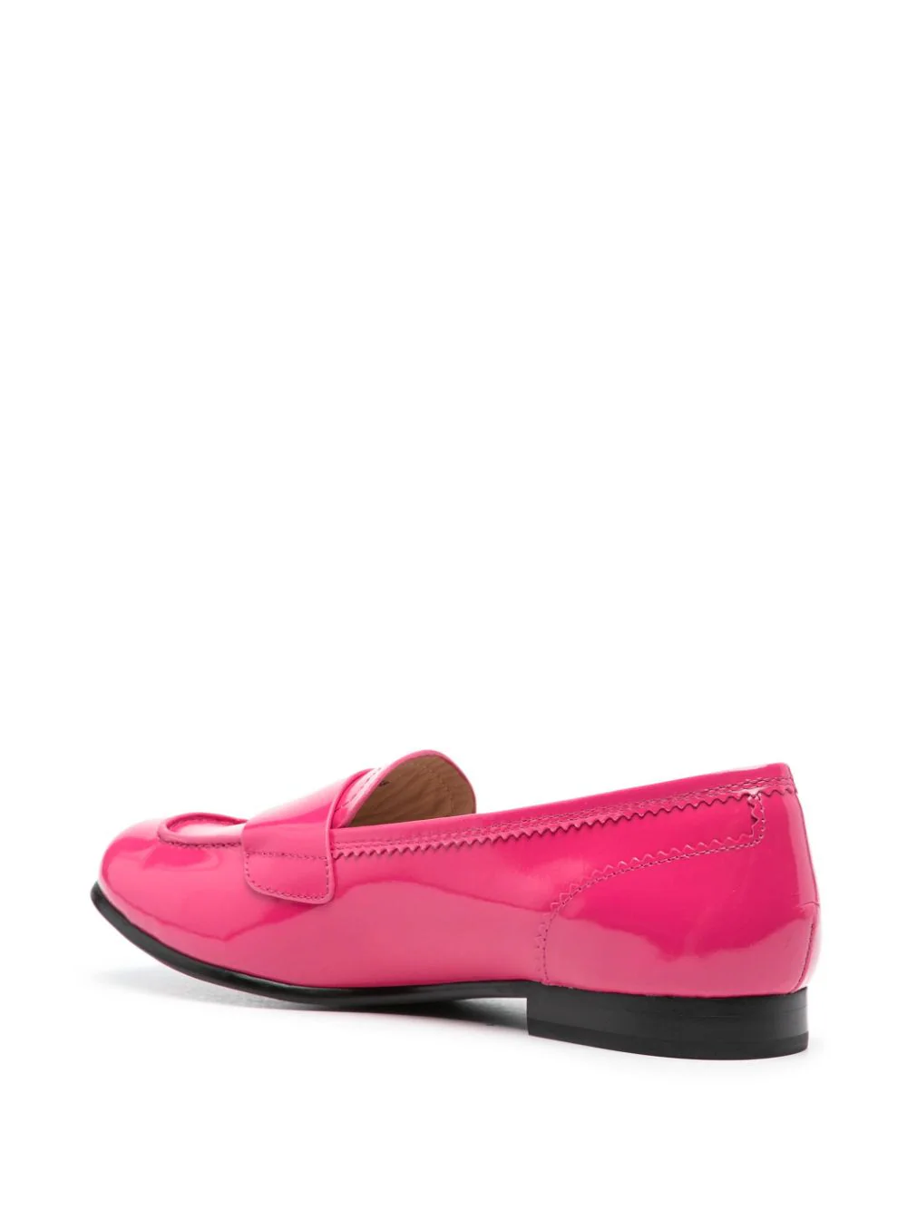 Moschino Love mocassini in pelle effetto vernice fucsia JA10101-IH0 604 MOSCHINO LOVE 