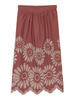 Vero Moda gonna midi Blakely con stampa fiori rosso