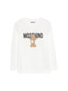 Moschino T-shirt bambina manica lunga panna