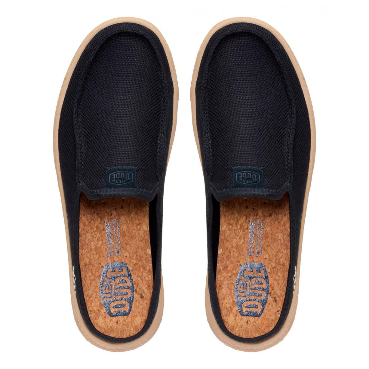 Hey Dude sabot donna Austin Lift Espadrille Woven nero 45228 001 HEY DUDE 