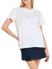 Liu Jo T-shirt in jersey con logo gioiello bianco