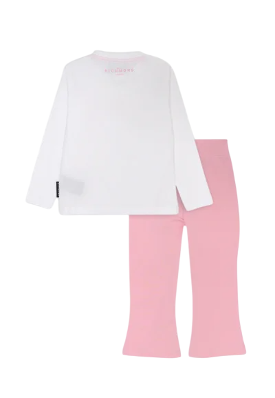 John Richmond completo T-shirt manica lunga e leggings bianco rosa RIP25009CJ WHITE-PINK John RICHMOND 