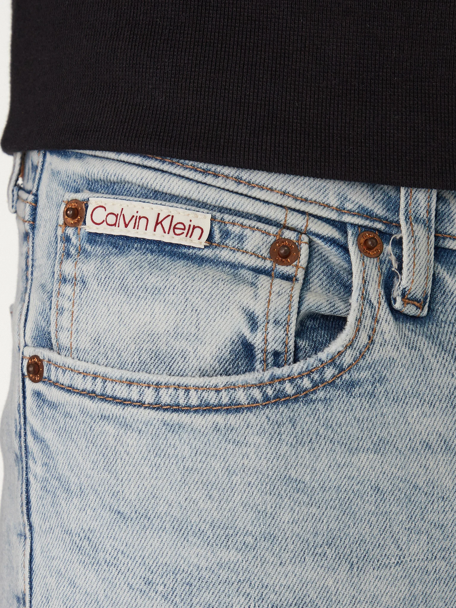 Calvin Klein Jeans jeans uomo slim Taper lavaggio blu LV04RF741G EF8 Calvin Klein Jeans 