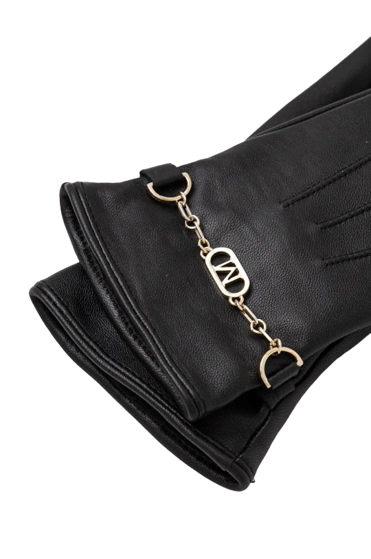 Marciano Guess guanti in pelle con catenina nero 4BGZ06-9423Z JBLK Marciano GUESS 