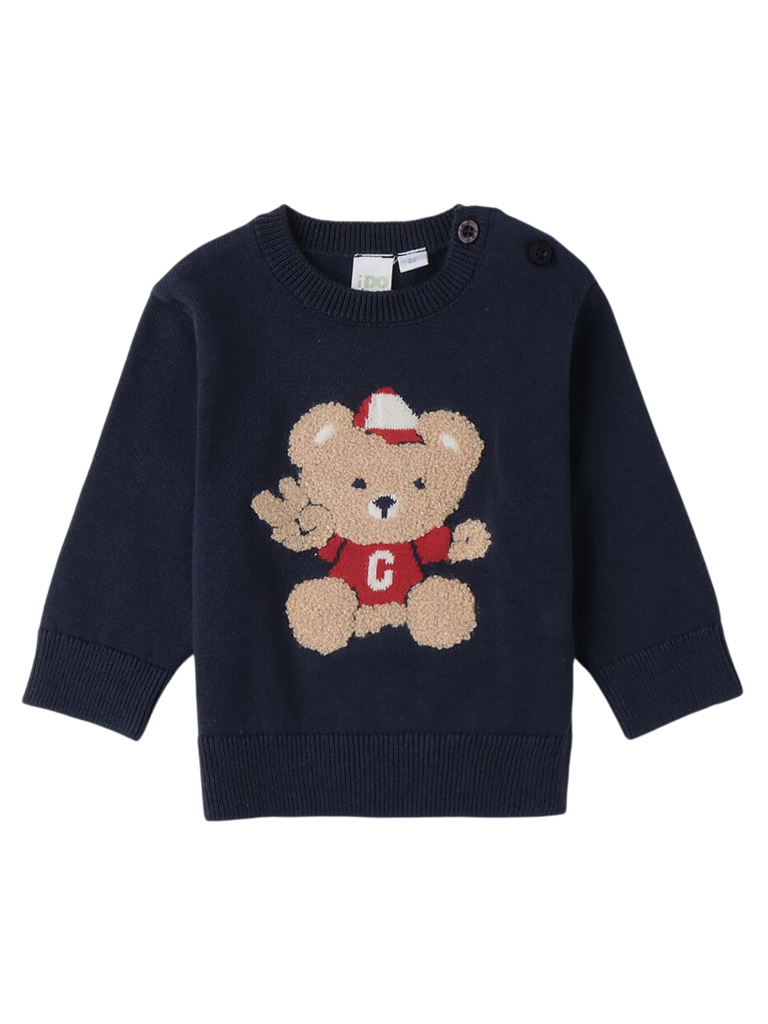 iDo maglia neonato con orsetto blu 4F057 3885 iDO 