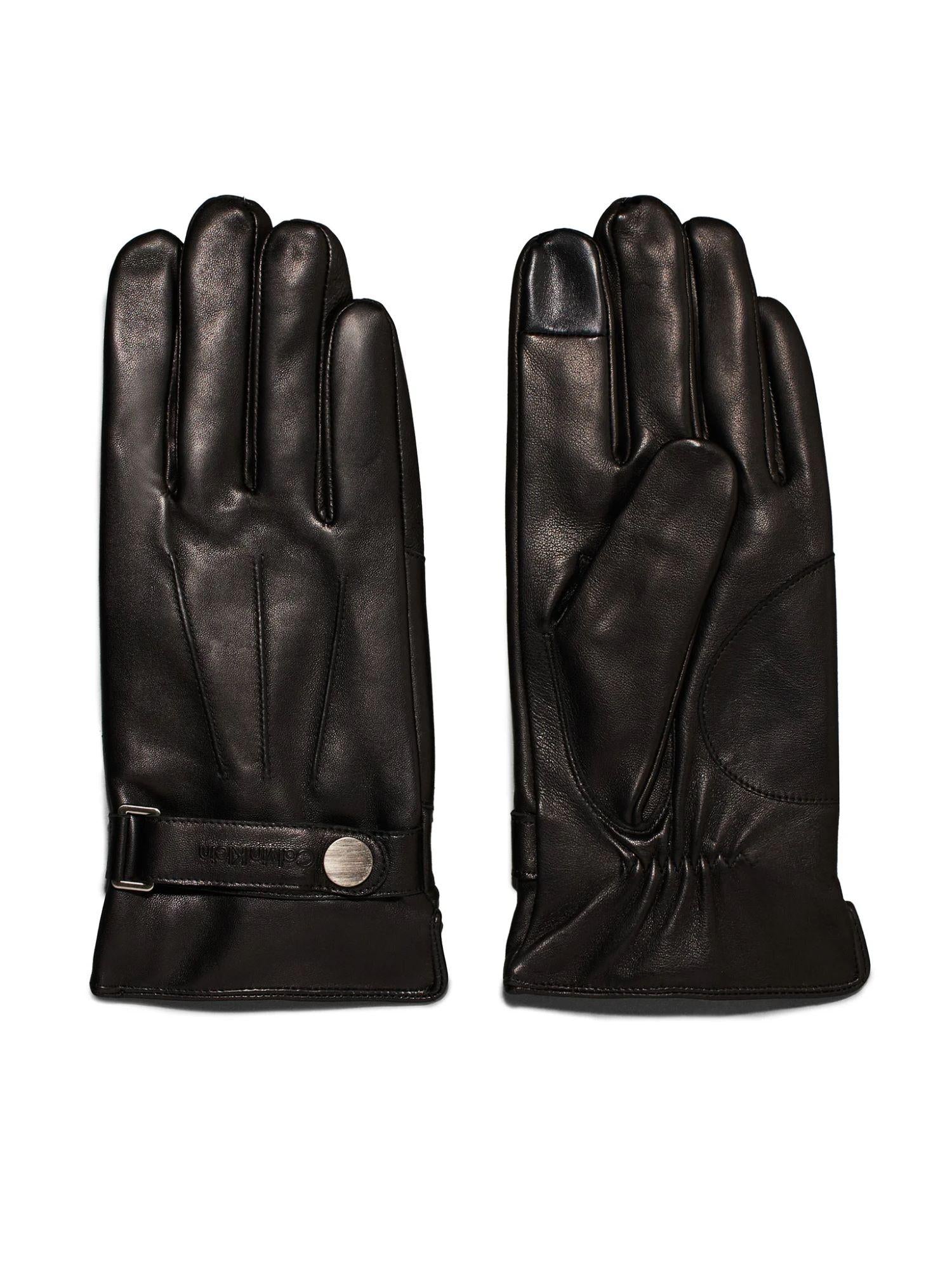 Calvin Klein guanti in pelle con rivetti nero K50K512384 BEH Calvin Klein Accessori 