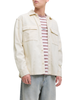 Jack&Jones camicia uomo in velluto millerighe panna