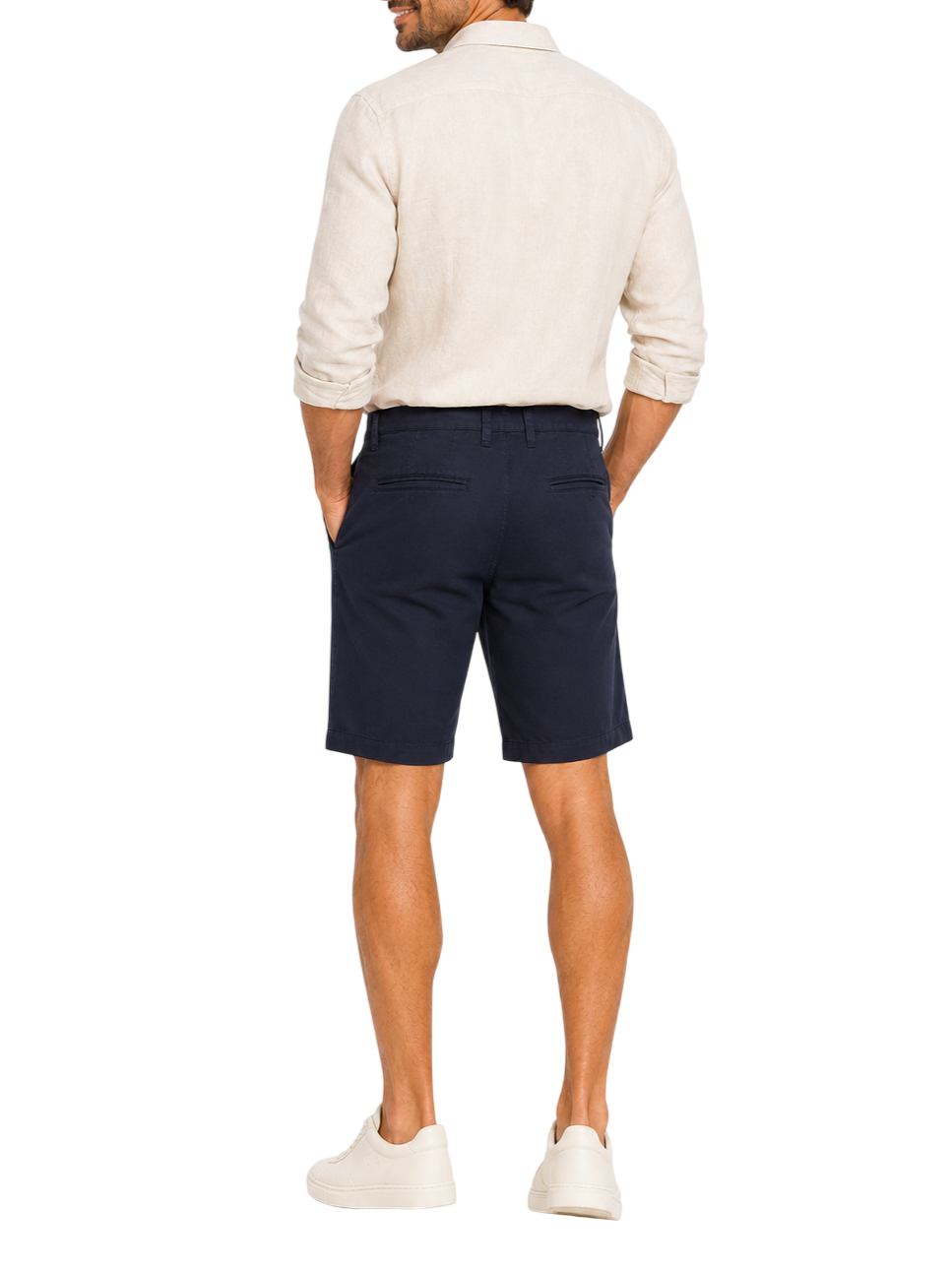 Le Braghe bermuda chino uomo slim blu B01-1601 BLU Le Braghe 