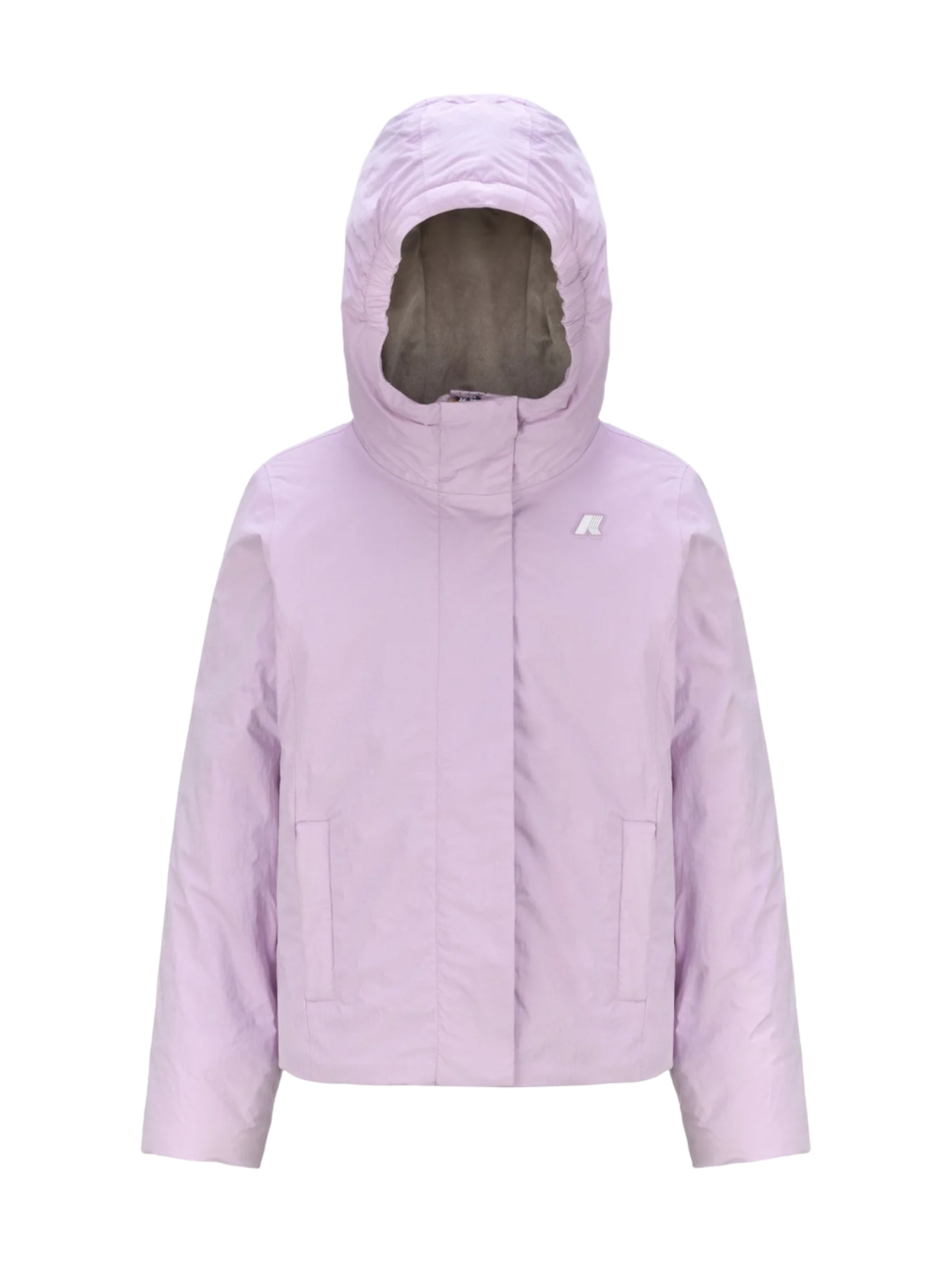 K-WAY piumino con cappuccio p.lily lilla K4137WW ATI K-WAY 