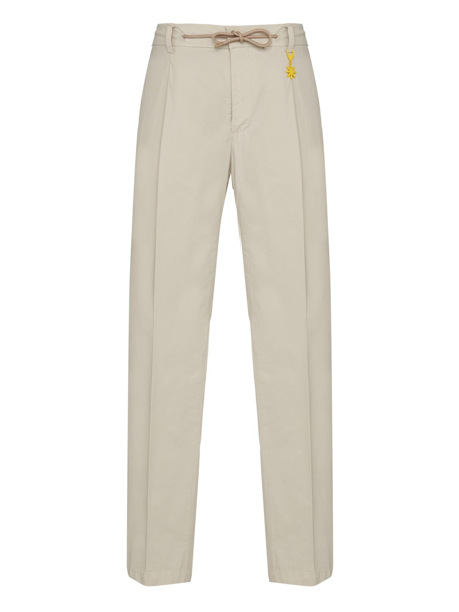 Manuel Ritz pantaloni in gabardina con coulisse beige 3832P1688TC-253077 23 MANUEL RITZ 