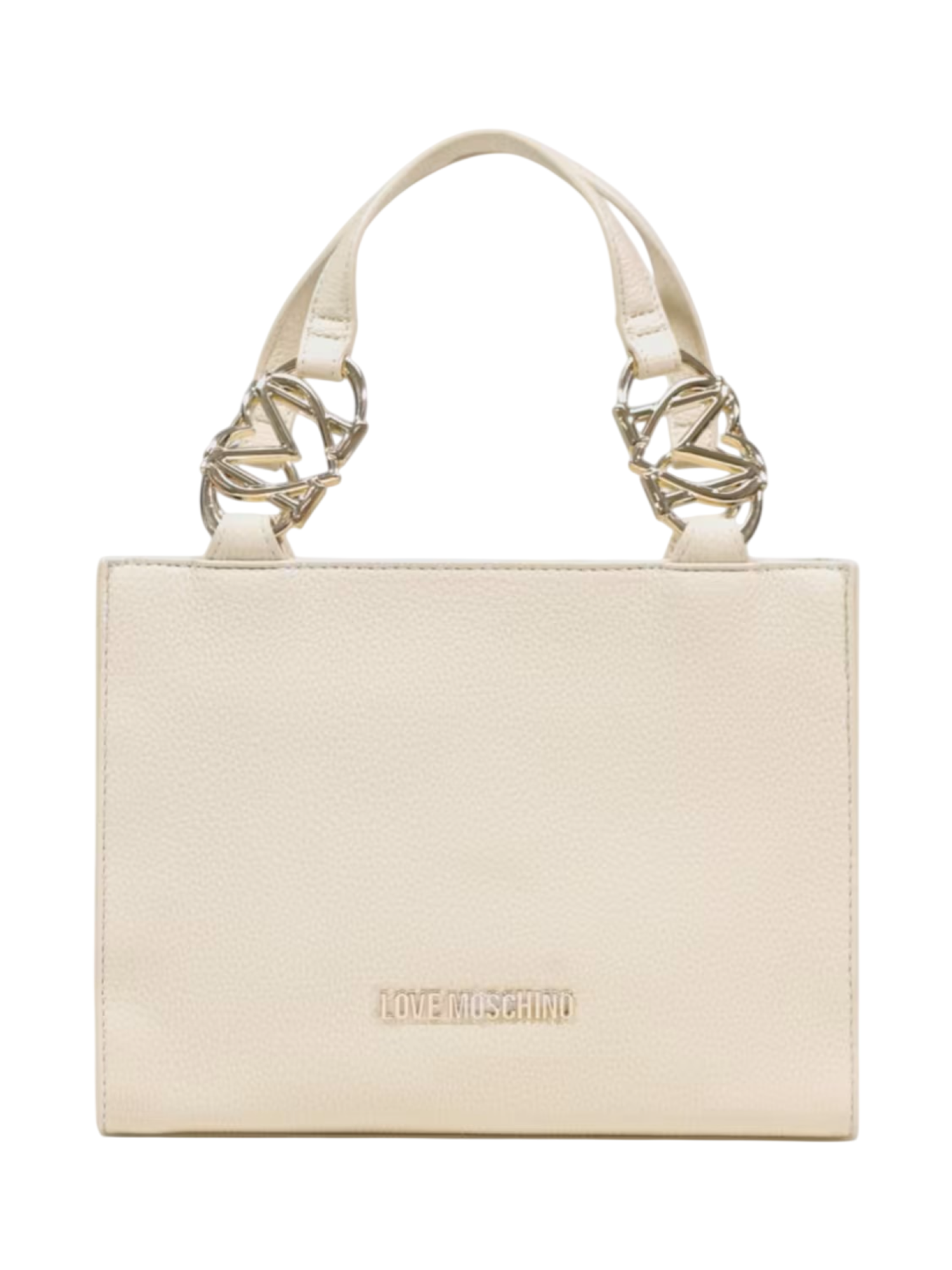 Love Moschino borsa a mano in ecopelle martellata beige chiaro JC4006PP1O-LB0 129 MOSCHINO LOVE 