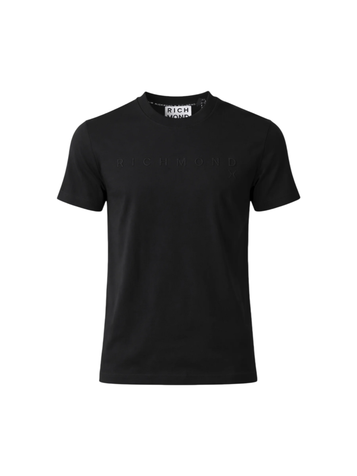 John Richmond T-shirt manica corta con logo nero UMP26018TS BLACK John RICHMOND 