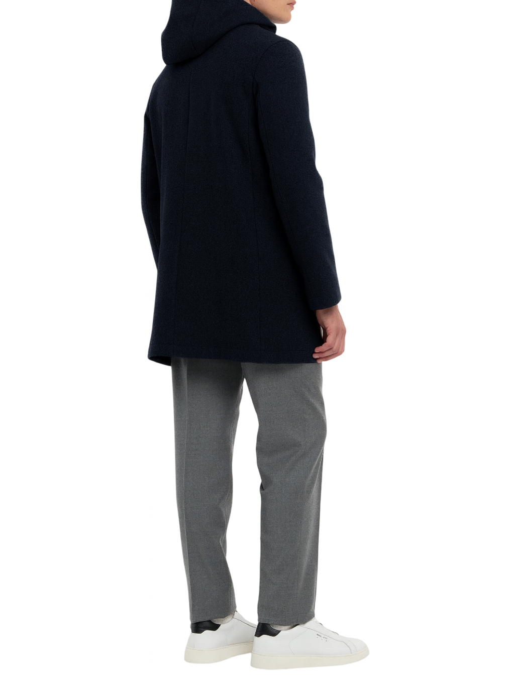 Manuel Ritz cappotto in panno misto lana con cappuccio blu 3932H8317C-253735 89 MANUEL RITZ 