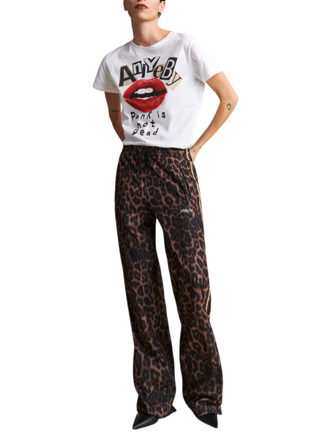 Aniye By pantaloni joggers Jodie fantasia animalier marrone nero 181333 01899 ANIYE BY 