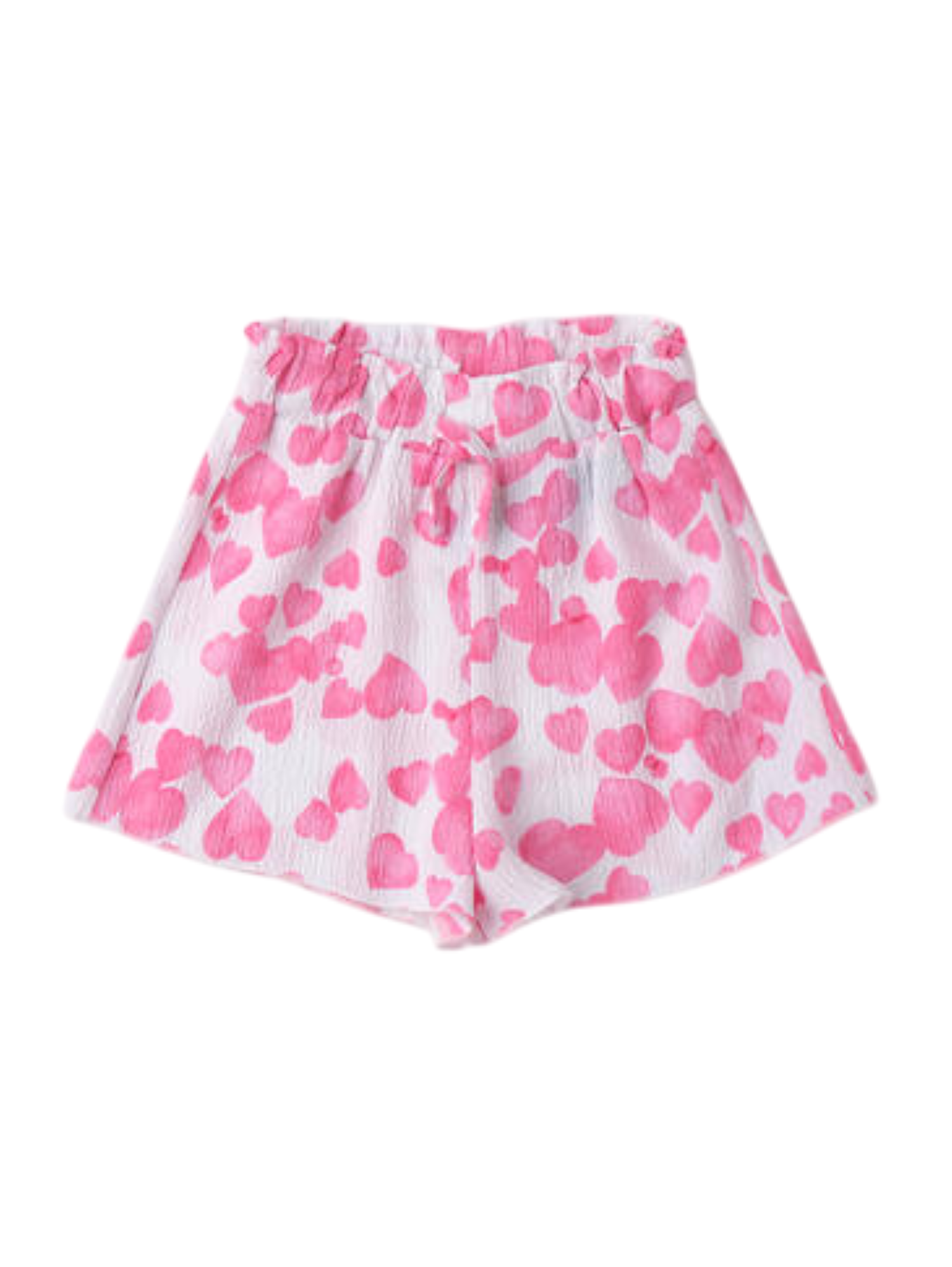 iDo shorts in fantasia con cuoricini bianco rosa 4B536 6BHD iDO 
