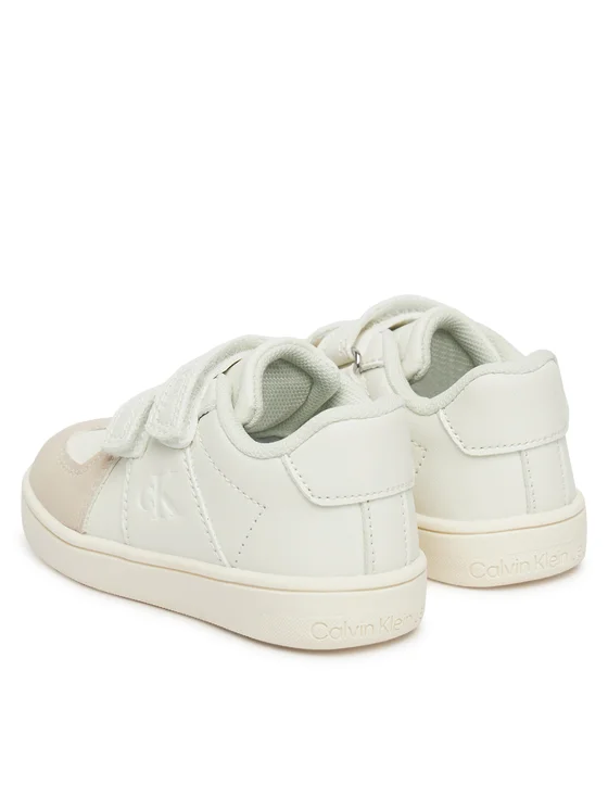 Calvin Klein Jeans sneakers in ecopelle e suede con velcro bianco V1X9-82075-1269 B057 Calvin Klein Footwear 