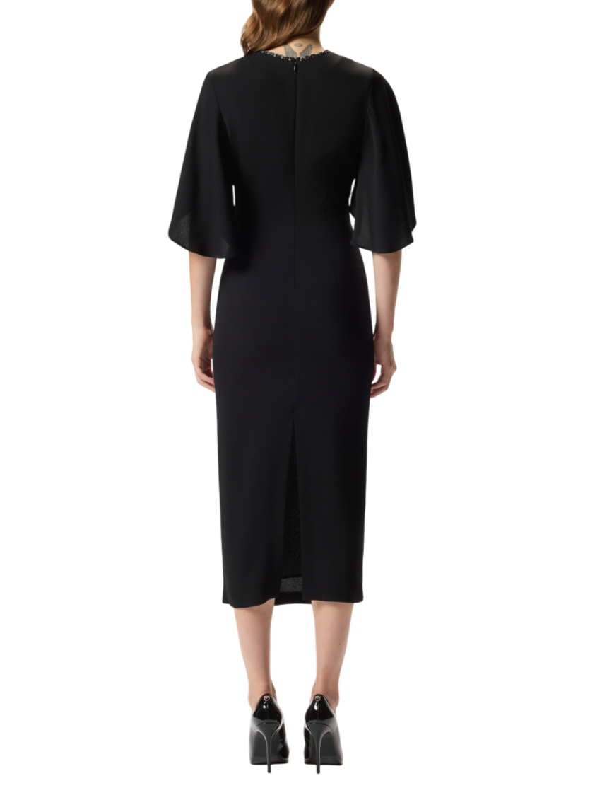 Pinko abito midi Scopone con dettagli gioiello nero 105583-A2Q2 Z99 PINKO 