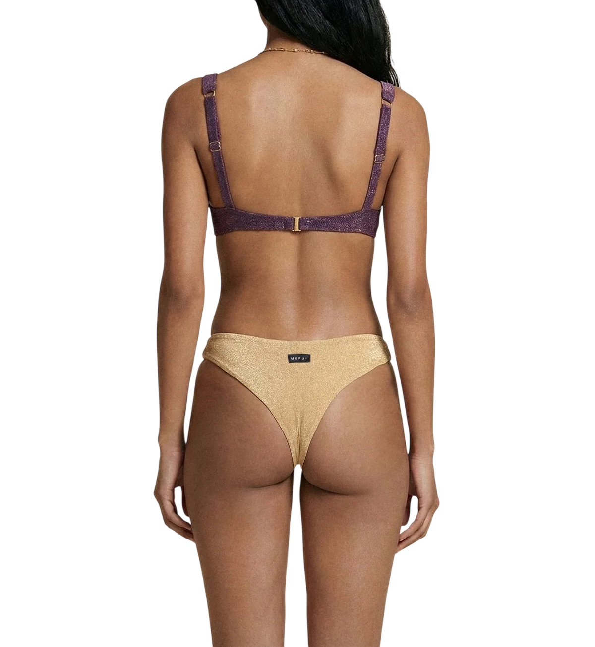 Me Fui slip mare lurex donna oro MF26-SW0265 GD ME FUI 