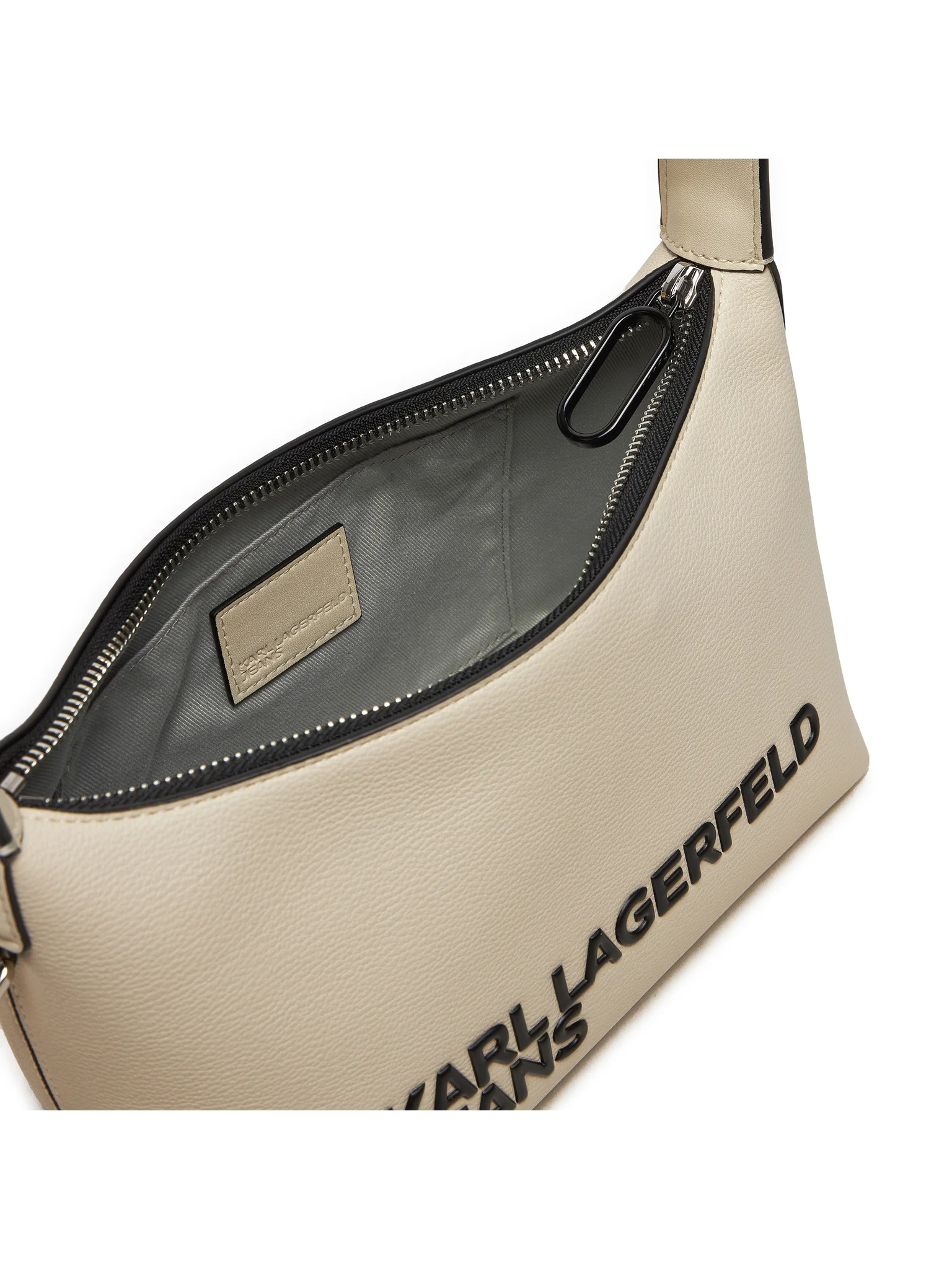 Karl Lagerfeld Jeans borsa a spalla in ecopelle con logo avorio 245J3009 J329 KARL LAGERFELD 