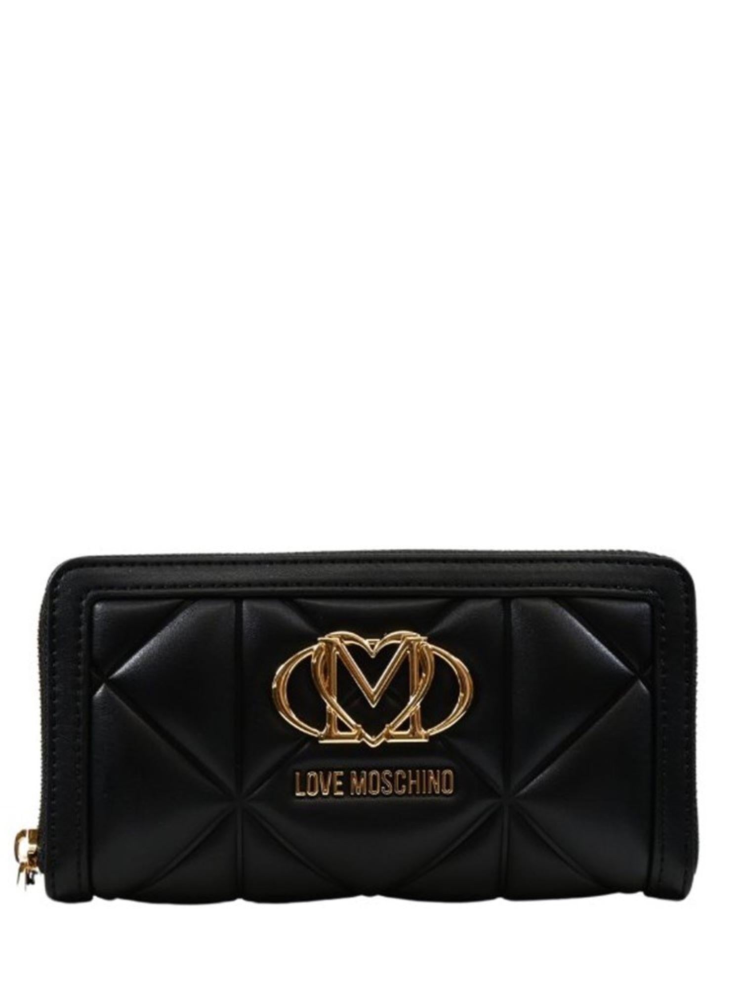 Love Moschino portafogli in ecopelle trapuntata nero JC5644PP0N-LC0 000 MOSCHINO LOVE 