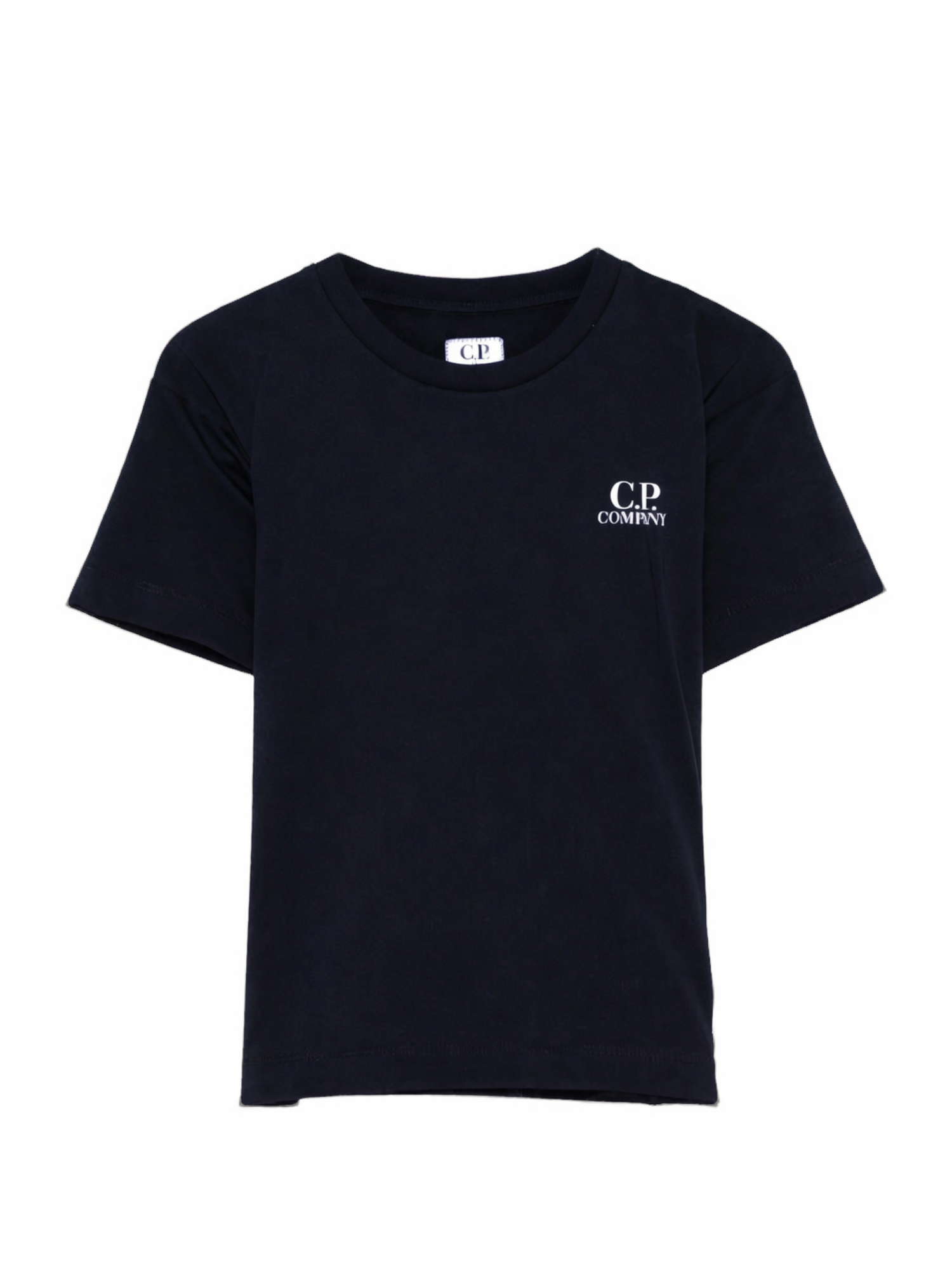 C.P. Company T-shirt bambino manica corta con logo blu scuro CUM00W-LAA17 41150 C.P. COMPANY U16 
