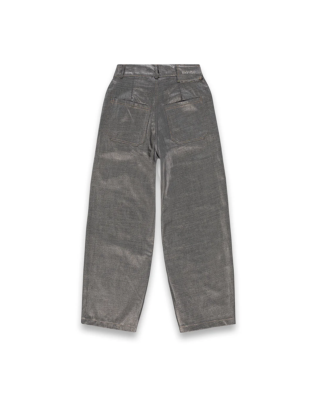 Disclaimer pantaloni in denim laminato grigio 55175 SILVER DENIM DISCLAIMER 