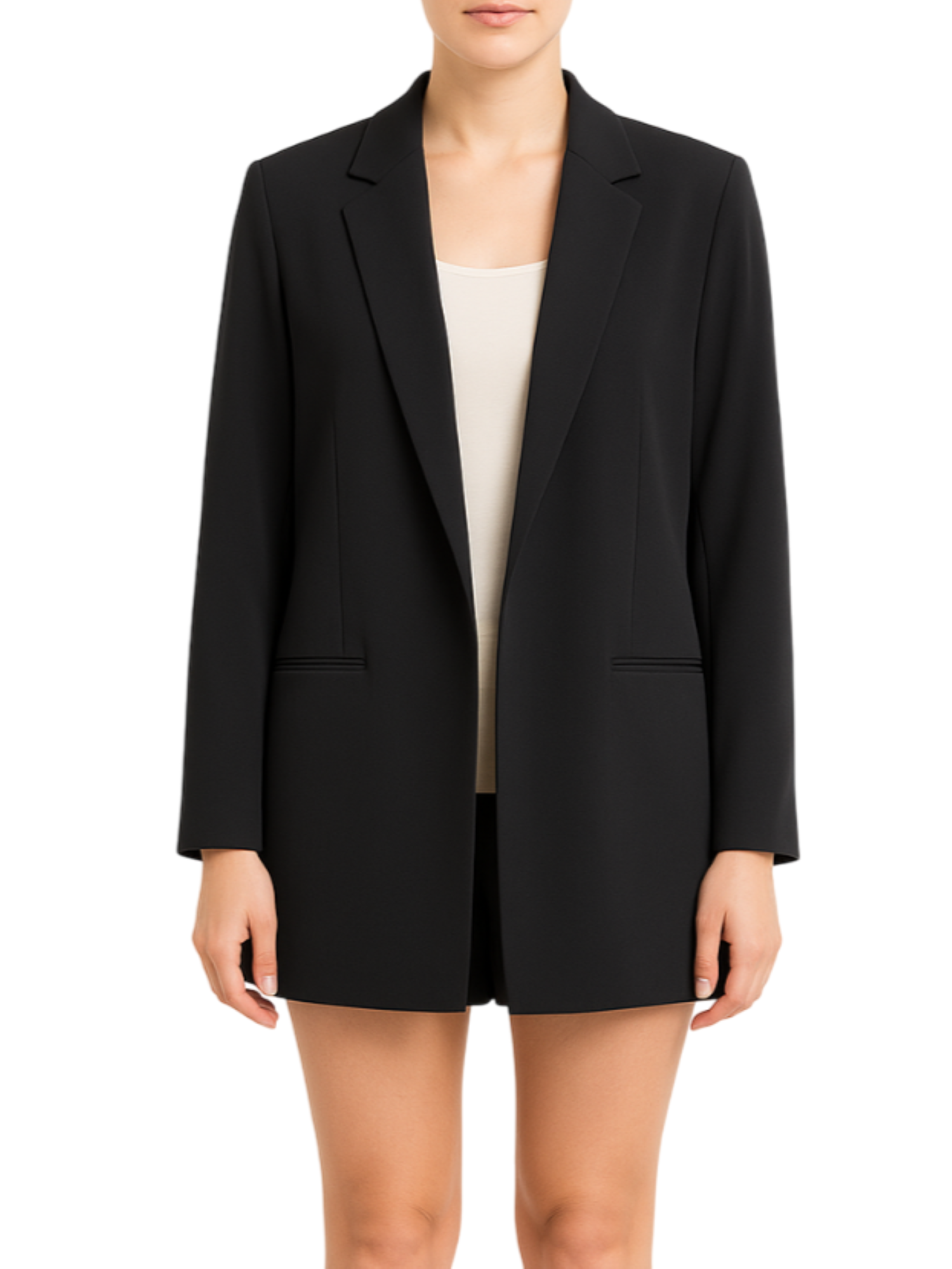 Lola by Sandro Ferrone giacca blazer in tessuto fluido nero L12YBFNEFFA NERO Lola BY S.FERRONE 