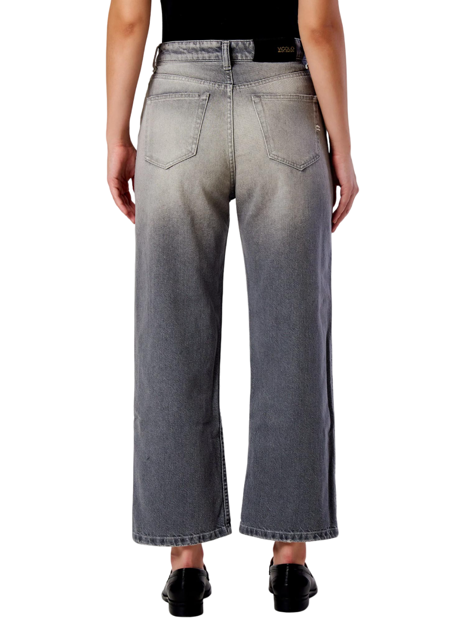 Vicolo jeans gamba dritta cropped lavaggio grigio DS0086 LAV.GRIGIO VICOLO 