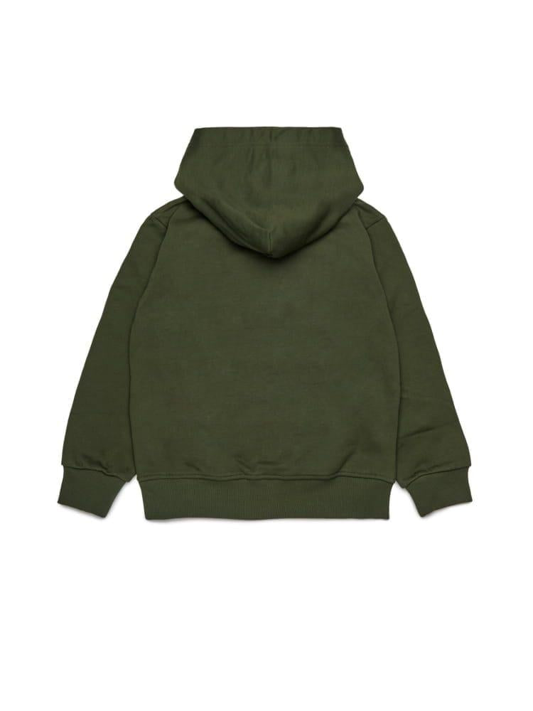 Diesel felpa bambino con cappuccio verde J02502-0GEAD K513 DIESEL 