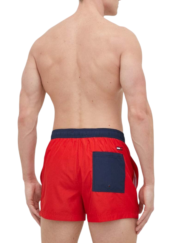 Tommy Hilfiger boxer mare con stampa logo rosso UM0UM02755 XNL Tommy Hilfiger beachwear 