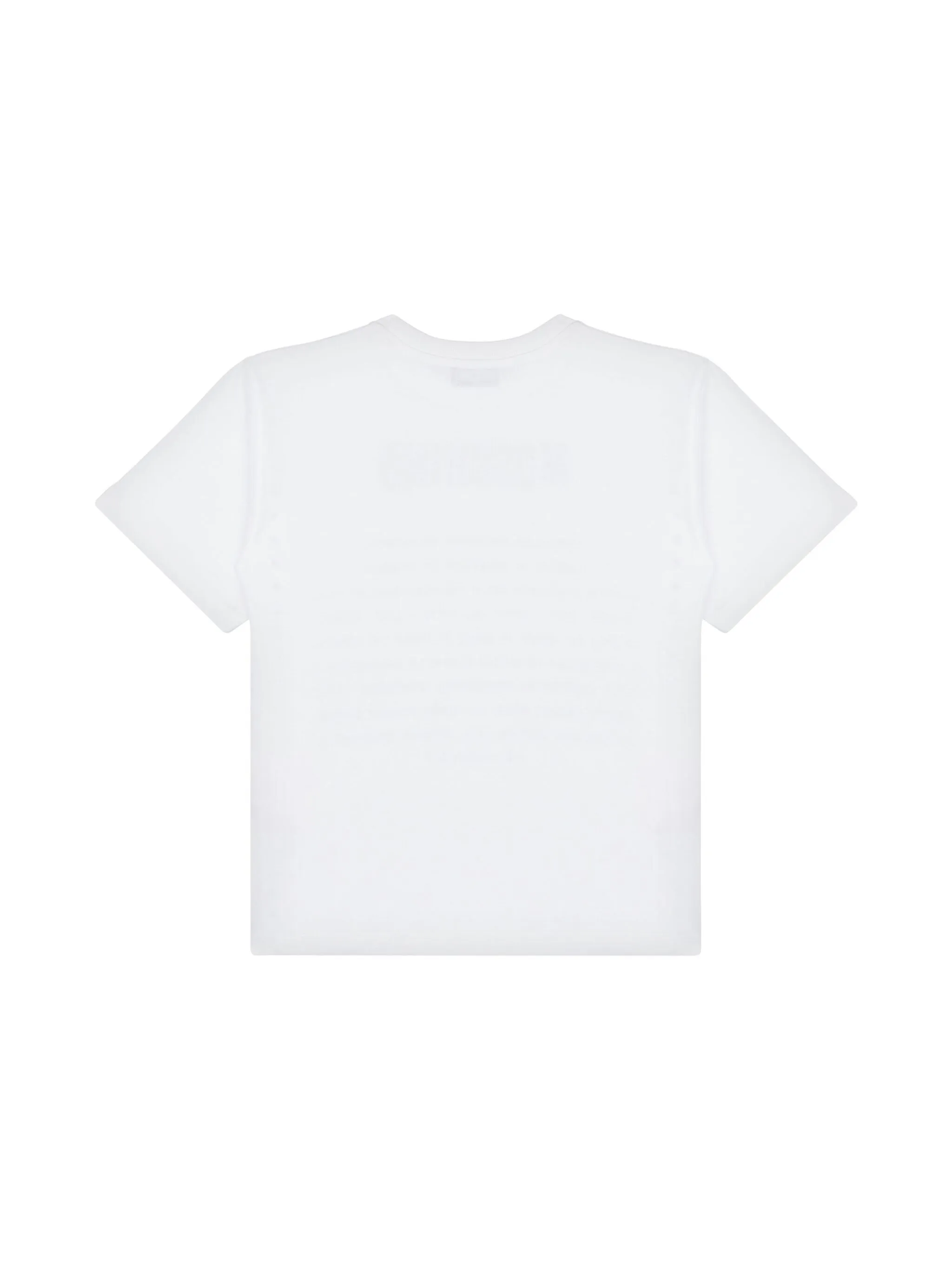 Moschino T-shirt maniche corte in jersey con stampe bianco nero HQM050-LAA02 10101 MOSCHINO 