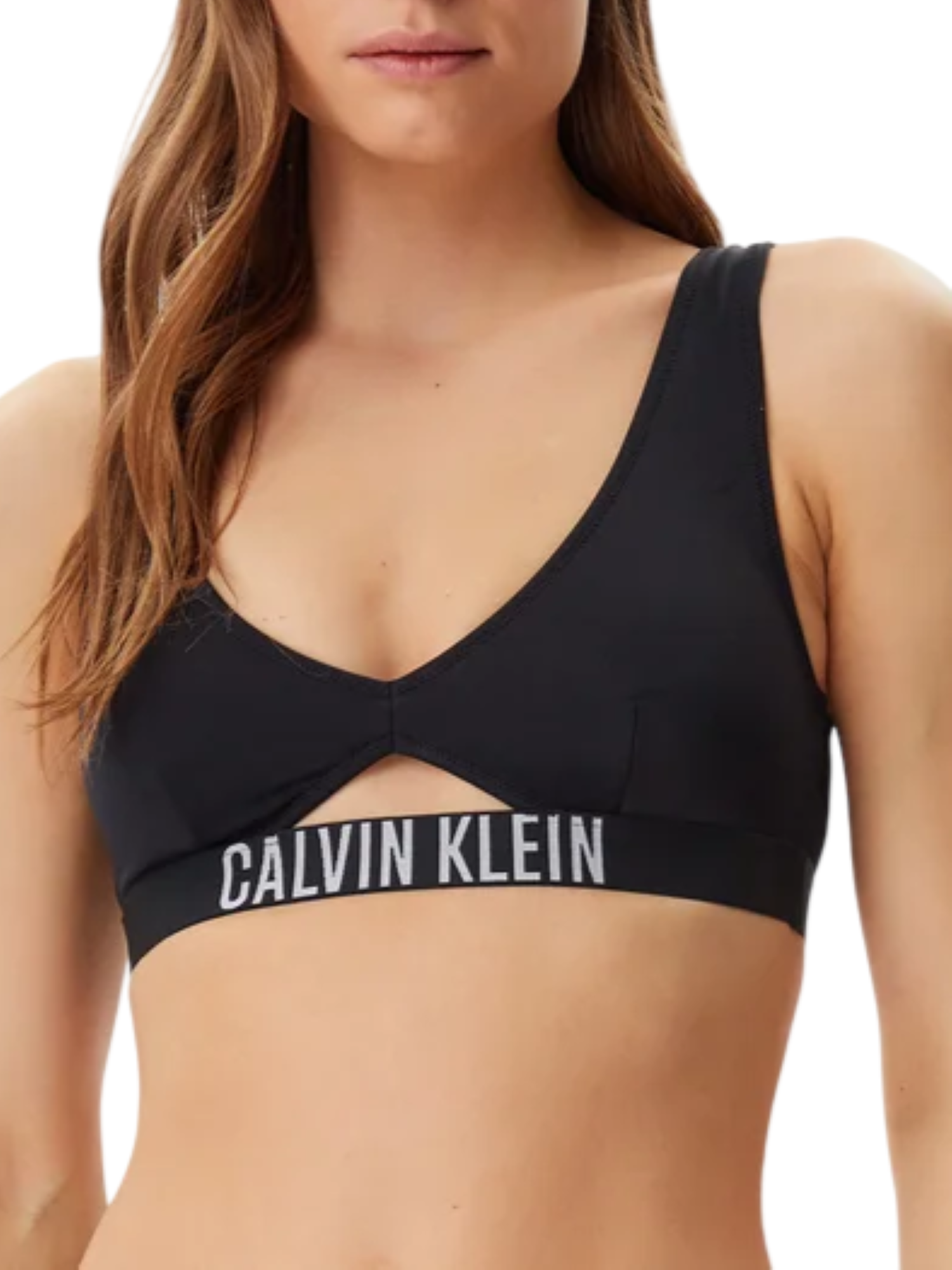 Calvin Klein top mare con cut out nero KW0KW02745 BEH Calvin Klein Beachwear 