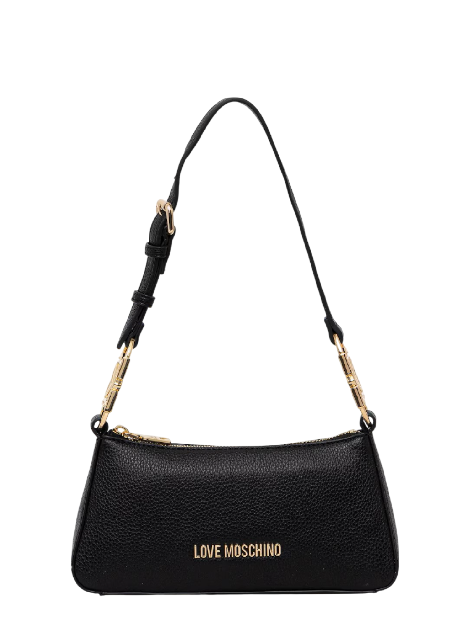Love Moschino borsa a spalla in ecopelle martellata nero JC4007PP1O-LB0 000 MOSCHINO LOVE 