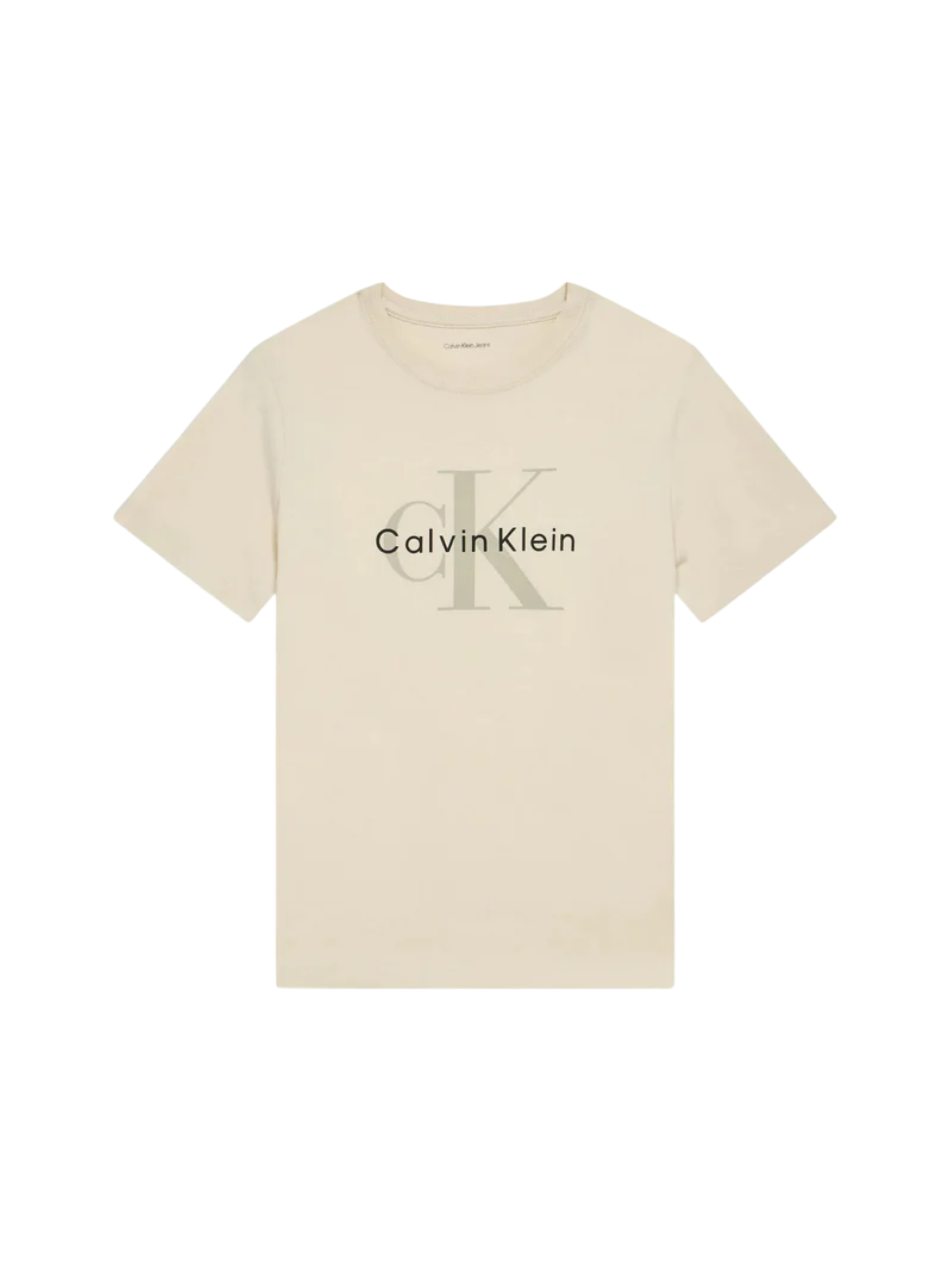 Calvin Klein Jeans T-shirt bambina manica corta ecrù IU0IU00715 PGB Calvin Klein Jeans 