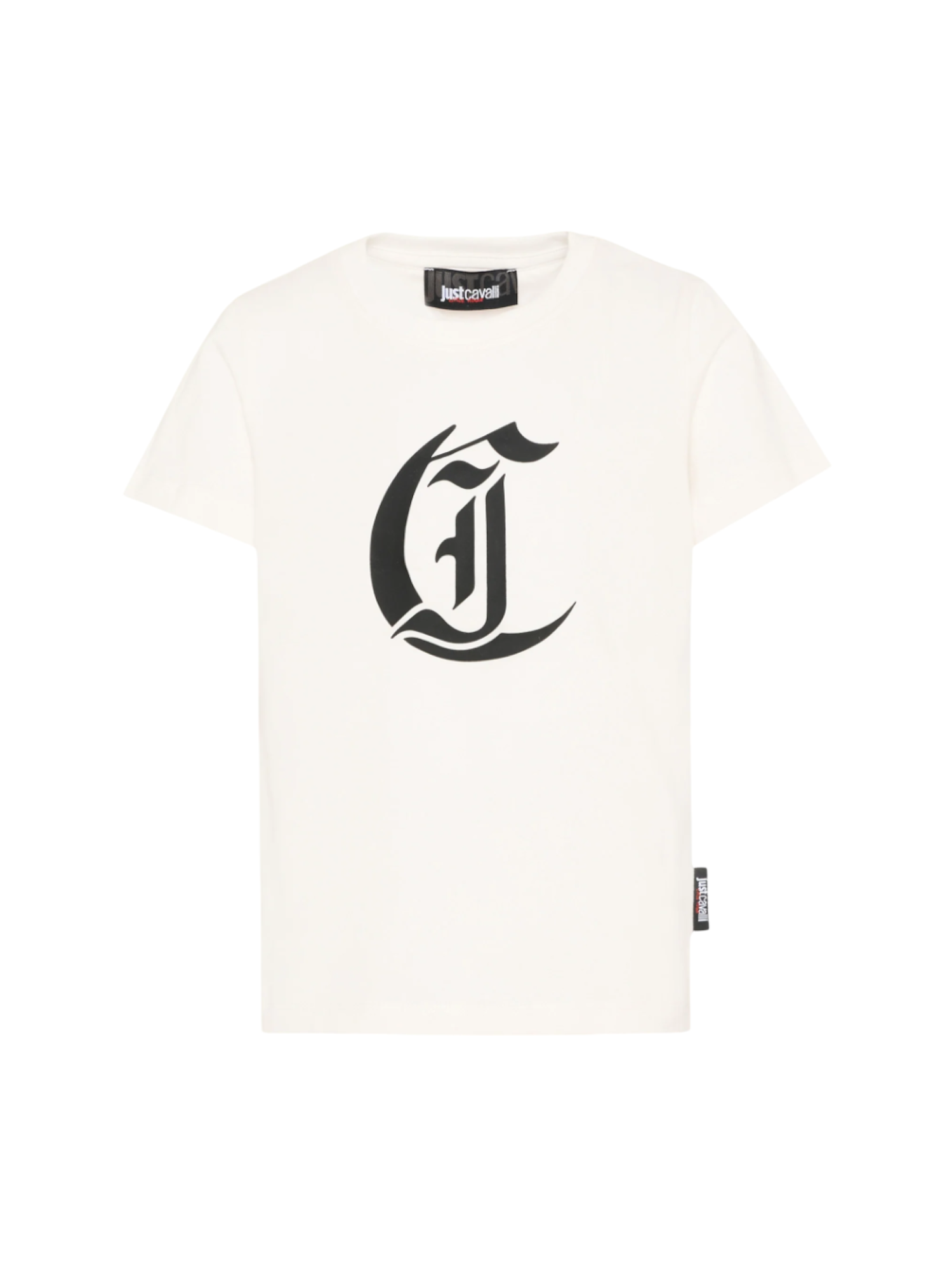 Just Cavalli T-shirt unisex bambino con logo panna JBP26014TS WHITE CLOUD DANCER JUST CAVALLI 