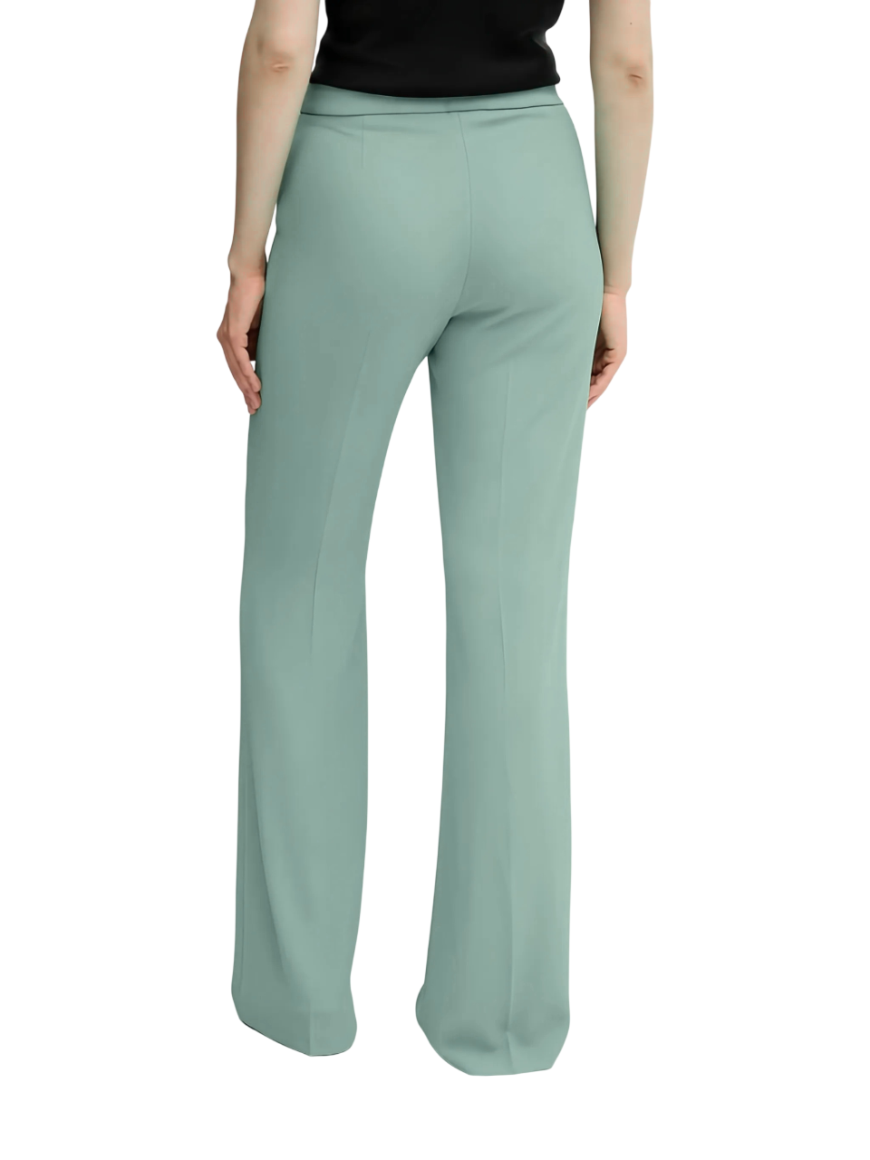 Sandro Ferrone pantaloni flare donna vita alta verde acqua S25XBFFRING ANICE Sandro FERRONE 