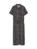 Vero Moda abito midi chemisier in fantasia nero beige