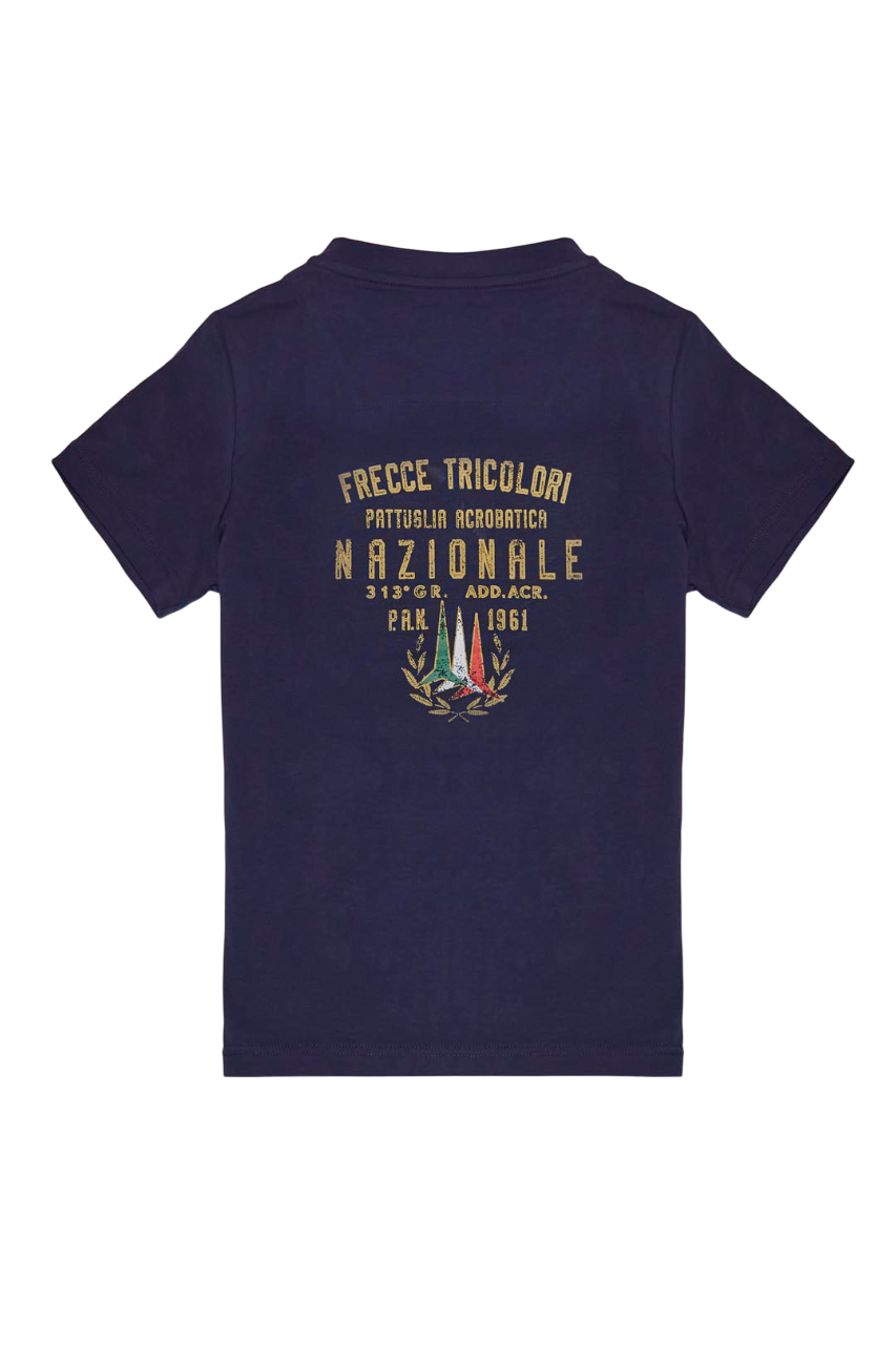 Aeronautica Militare T-shirt maniche corte con ricami blu 251TS0026A B08 AERONAUTICA MILITARE 