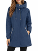 Yes Zee parka leggero con cappuccio blu