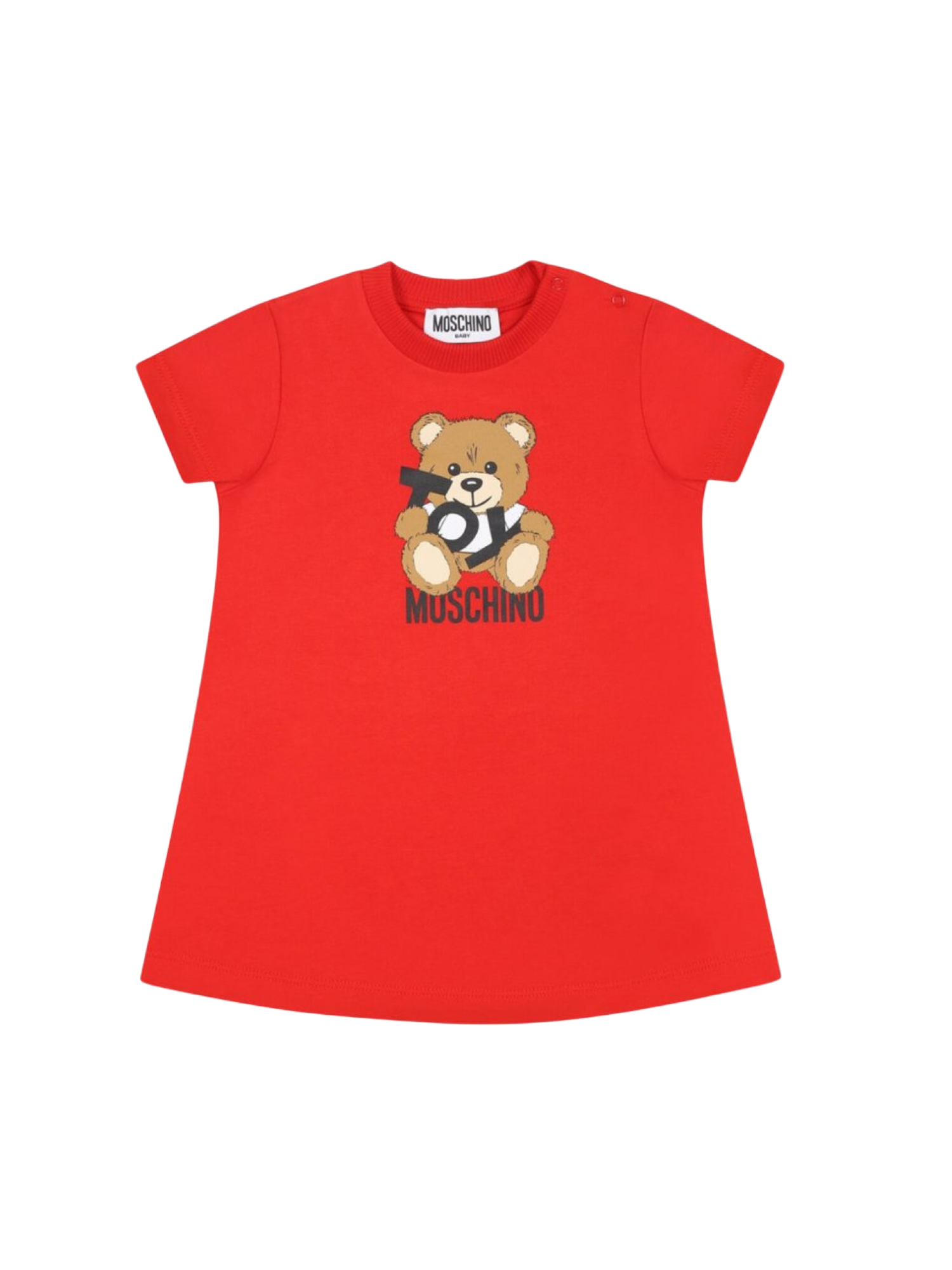 Moschino abito in jersey con orsetto Toy rosso MDV0C9-LCA19 50109 MOSCHINO 