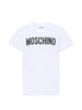 Moschino T-shirt manica corta bambino con logo bianco
