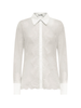 Blugirl camicia in pizzo manica lunga bianco