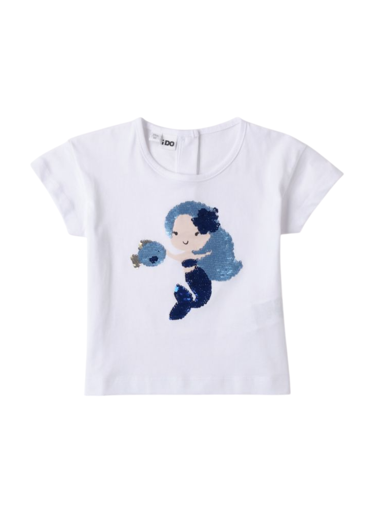 iDo T-shirt manica corta con sirenetta bianco 4B513 0113 iDO 