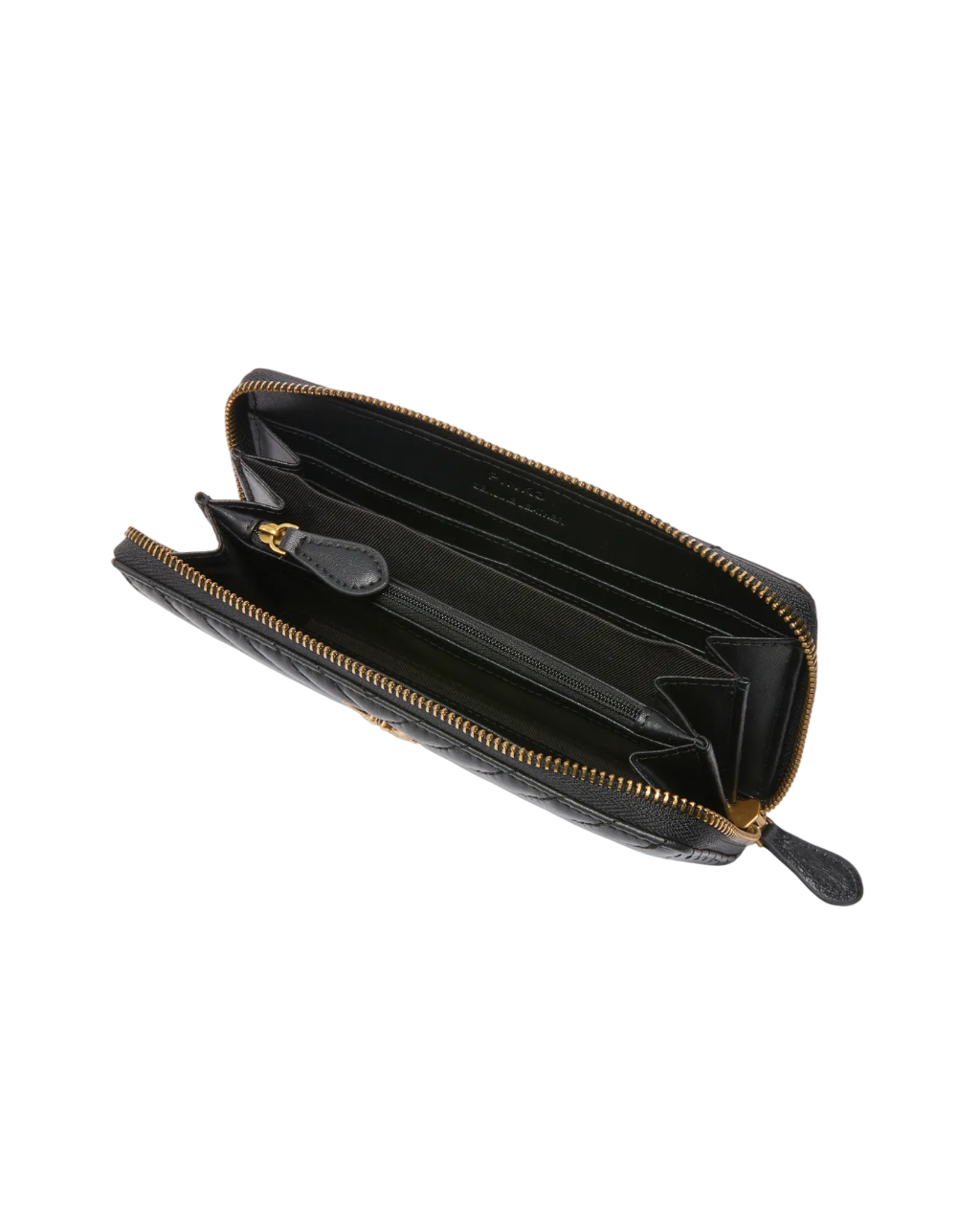 Pinko portafogli Ryder in pelle trapuntata chevron nero 100250-A0GK Z99Q PINKO 
